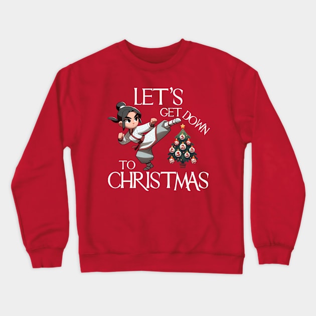 Let's Get Down to Christmas Crewneck Sweatshirt by dystopic